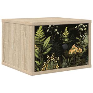 vidaXL Stenska nočna omarica RHENEN Sonoma hrast 36 x 33 x 25 cm