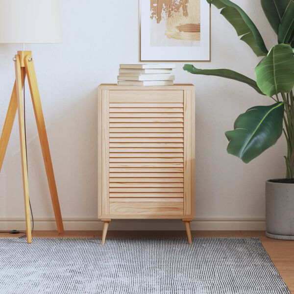 vidaXL Vrata za omarico z letvicami 69x49,4 cm trdna borovina