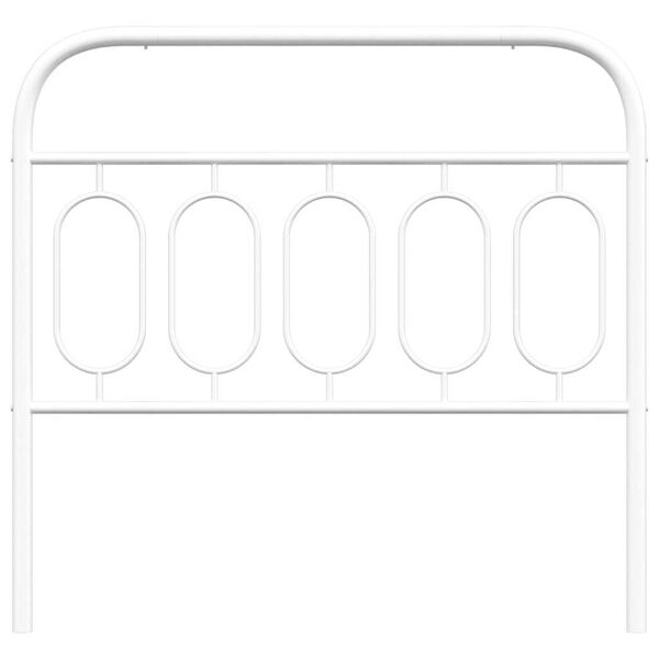 vidaXL Kovinsko nadomestno vzglavje belo 100 cm