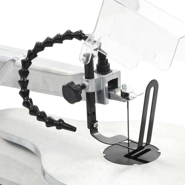 vidaXL Dekupirna žaga s svetilko jeklena debelina rezila 406 mm