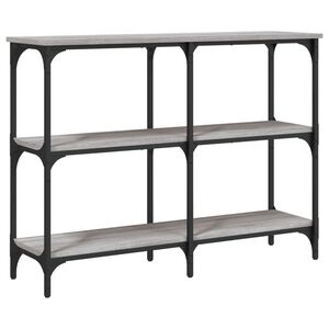 vidaXL Konzolna mizica siva sonoma 100x29x75 cm inženirski les
