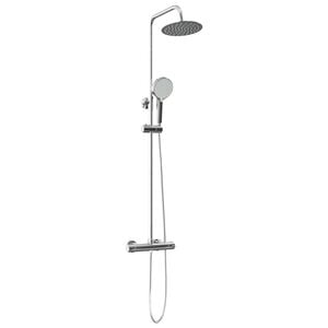 vidaXL Komplet termostatskega tu&scaron;a Krom 27 x 43,5 x 83 cm