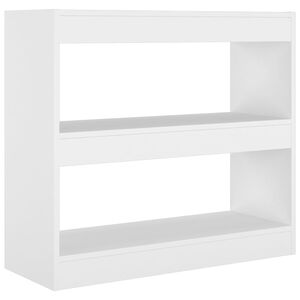 vidaXL Knjižna omara/pregrada bela 80x30x72 cm
