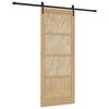 vidaXL Drsna vrata ORKDAL Naravna 86 x 211 cm Trdna borovina