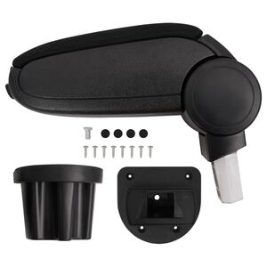 vidaXL Naslon za roke za avto črn 13,5x32,5x(31-46,5) cm ABS