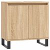 vidaXL Kopalni&scaron;ka omarica sonoma hrast 58x33x60 cm inženirski les