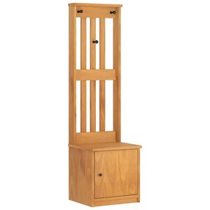 vidaXL Drevo za dvorano "SANDNES" 45x40x159,5 cm masivni les bora