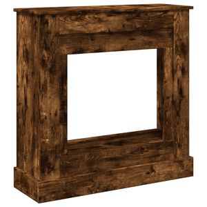vidaXL Okvir za kamin dimljeni hrast 90x30x90 cm inženirski les