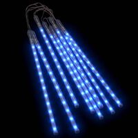 vidaXL Lučke utrinki 8 kosov 30 cm modre 192 LED lučk