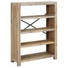 vidaXL Knjižna omara 4-nadstropna 80x30x110 cm trden akacijev les