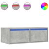 vidaXL TV omarica z LED lučkami betonsko siva 75x35,5x25 cm