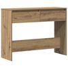 vidaXL Konzolna mizica artisan hrast 100x35x76,5 cm inženirski les