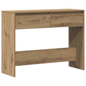 vidaXL Konzolna mizica artisan hrast 100x35x76,5 cm inženirski les