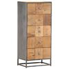 vidaXL Predalnik 45x30x100 cm iz trdnega predelanega lesa
