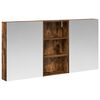 vidaXL Komplet omaric za kopalnico 3 kos 140 x 14,5 x 70 cm
