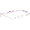 vidaXL Mizna plošča z naravnim robom 80x60x2,5 cm trden robusten mango