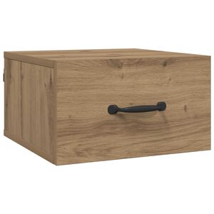 vidaXL Nočna omarica Oreh 35 x 35 x 20 cm Inženirski les