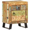 vidaXL Nočna omarica 40x30x50 cm trden predelan les