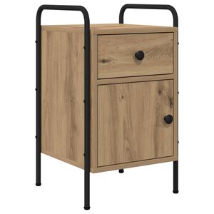 vidaXL Nočna omarica Artisan hrast 35 x 36,5 x 61 cm Inženirski les