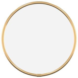 vidaXL Stensko ogledalo zlate &Oslash; 20 cm okroglo