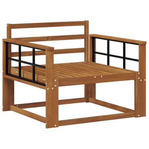 vidaXL Srednji zunanji kavč Masiven les akacije Naravna