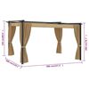 vidaXL Paviljon 4x3 m taupe