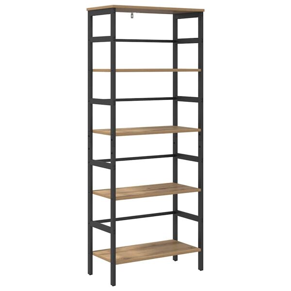 vidaXL Knjižna polica Umetni hrast 60 x 29,5 x 149 cm Konstruiran les