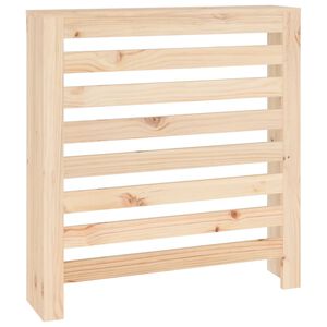vidaXL Pokrov za radiator 79,5x19x84 cm trdna borovina