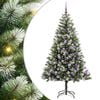 vidaXL Umjetno božično drevo s snežno oblogo 300 LED Toplo bela