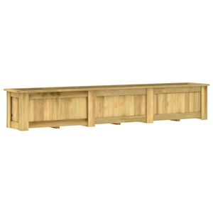 vidaXL Dvignjeno cvetlično korito 291x50x50 cm impregnirana borovina