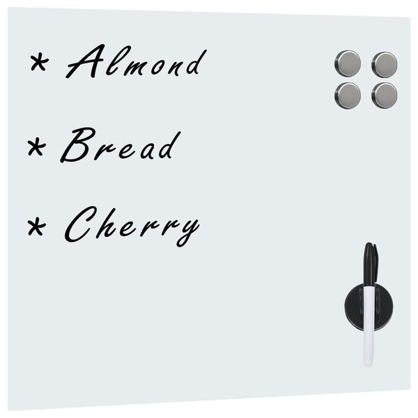 vidaXL Stenska magnetna tabla iz stekla 60x60 cm