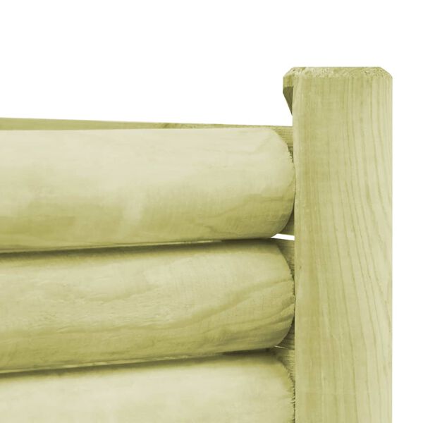 vidaXL Visoka greda iz impregnirane borovine 120x40x42 cm