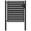 vidaXL Vrtna vrata z zaklepanjem črna 100x100 cm aluminij