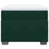vidaXL Box spring postelja z vzmetnico temno zelena 100x200 cm žamet