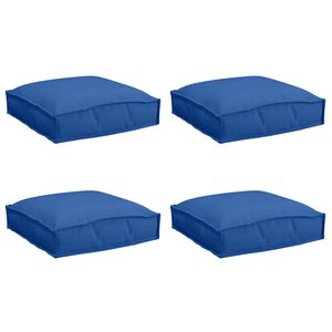 vidaXL Blazina 4 kos Oxford tkanina Kraljevo modra 40 x 40 x 8 cm