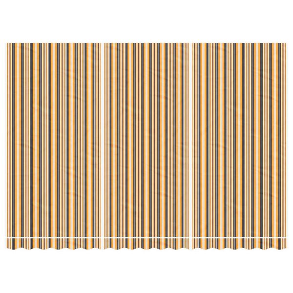 vidaXL Nadomestna tkanina za tendo večbarvne črte 4,5x3 m