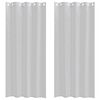 vidaXL Voile zavesa 2 pcs Svetlo siva 245 x 140 cm Poliester