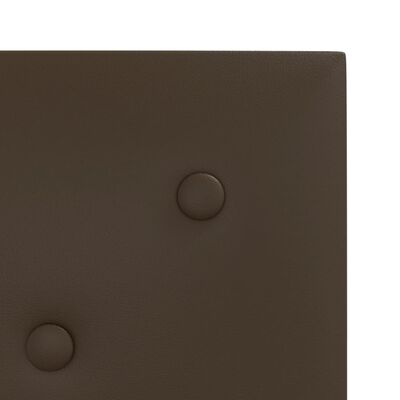vidaXL Stenski paneli 12 kosov rjav 30x30 cm umetno usnje 1,08 m²