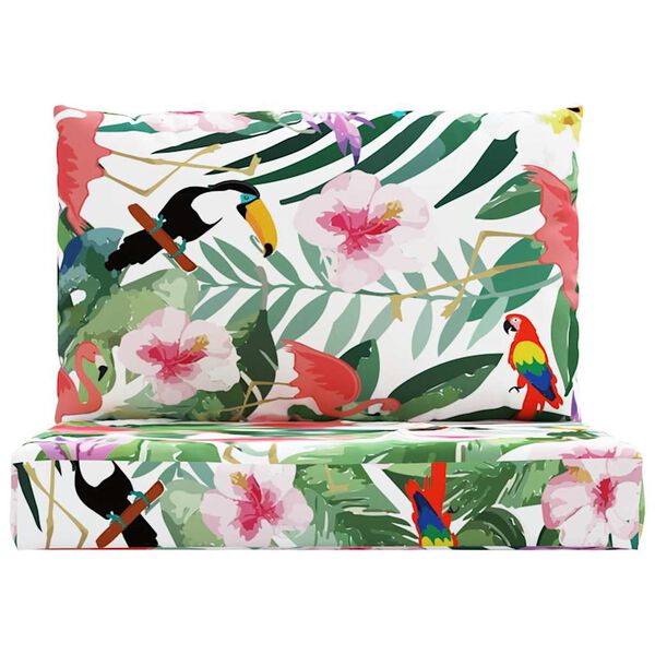 vidaXL Blazine za palete 2 kosa večbarvno oxford blago