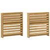 vidaXL Modul naslonjal 2 pcs Bela 58,5 x 10 x 61 cm