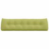 vidaXL Poglavni vzglavnik Svetlo zelena 180 x 24 x 50 cm blago