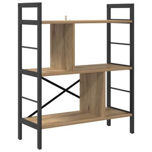 vidaXL Knjižna polica 5 nivojev 75 x 30 x 91 cm Inženirski les