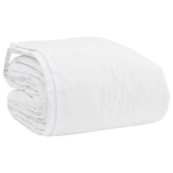 vidaXL Komplet odej z blazino 3 pcs Bela Perje