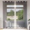 vidaXL Voile zavese z vponkami 2 kosa črna 140x245 cm