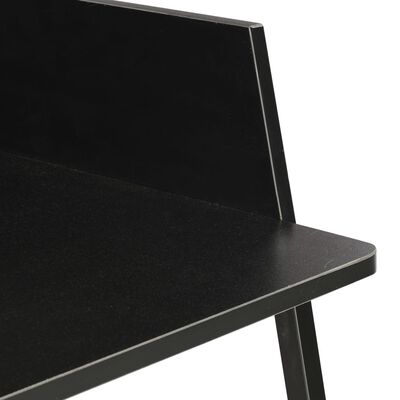 vidaXL Pisalna miza črna 90x60x88 cm