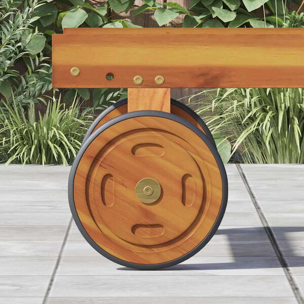 vidaXL Vesoljski Kolesi s kolesom 2 pcs Rjava 20.5 x 20.5 x 2 cm