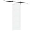 vidaXL Drsna vrata ORKDAL 73,5 x 211 cm Inženirski les Bela in črna