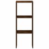vidaXL Knjižna omara zložljiva dimljeni hrast 30x30x80 cm inž. les