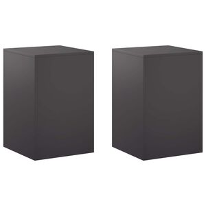 vidaXL Stojalo za rastline 2 pcs Črna 40 x 40 x 60 cm Jeklo
