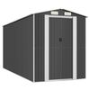 vidaXL Vrtna lopa antracitna 192x440x223 cm pocinkano jeklo